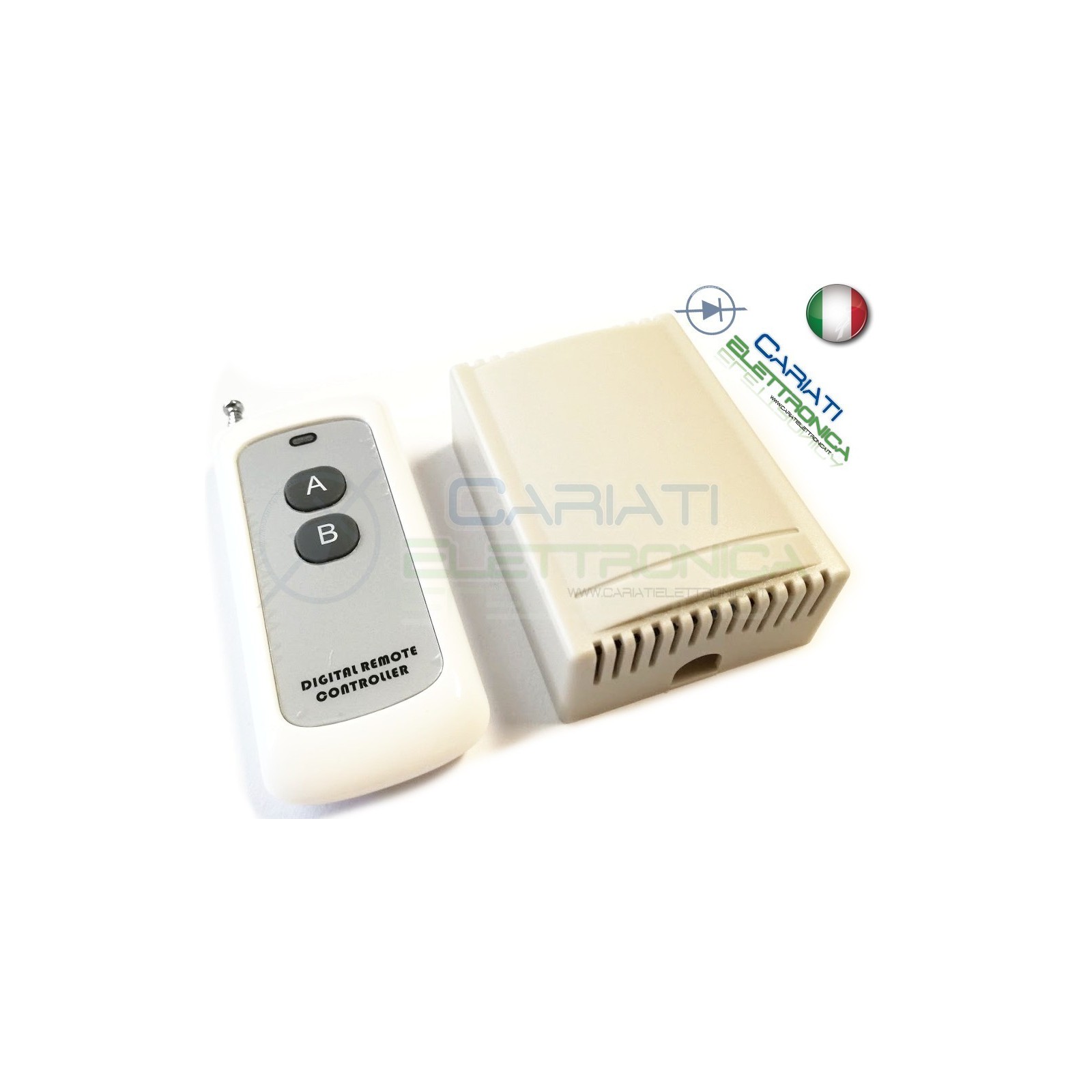 Scheda Ricevente Ricevitore 12V 433 Mhz 2 Relè Canali con Telecomando