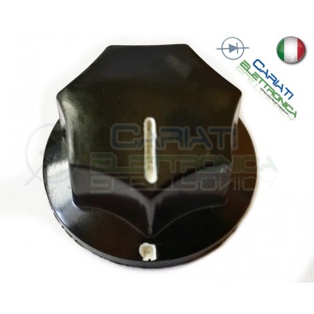 MANOPOLA POMELLO KNOB FENDER POTENZIOMETRO AUDIO ASSE 6mm D 33.5mm