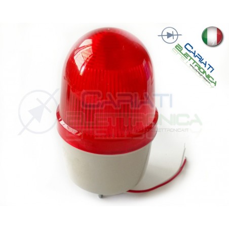 SPIA DI SEGNALAZIONE LUMINOSA LAMPEGGIANTE ROSSO ROSSA 12V