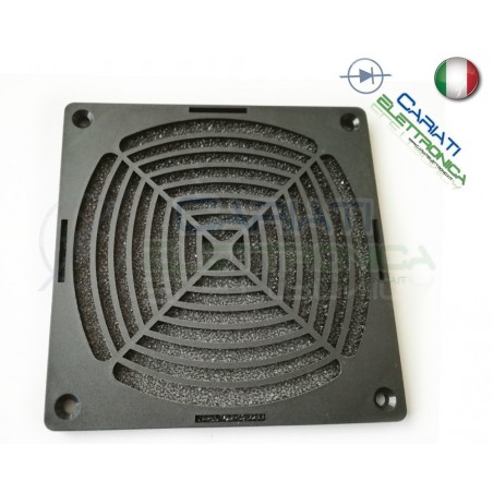 GRIGLIA DI PROTEZIONE PER VENTOLA 120 X 120 mm 12 x 12 cm con filtro computer case