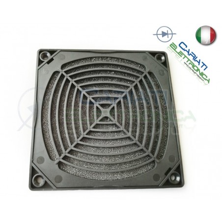 GRIGLIA DI PROTEZIONE PER VENTOLA 120 X 120 mm 12 x 12 cm con filtro computer case