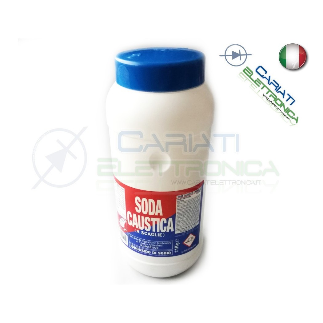 SODA CAUSTICA BARATTOLO DA KG. 1 IDROSSIDO DI SODIO Generico