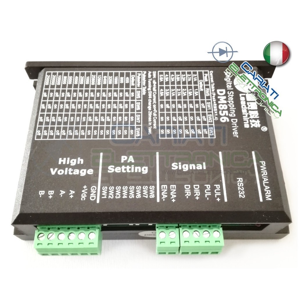 Azionamento Leadshine DM856 CNC Stepper Drive motor 5.6 A per NEMA 17 23 34