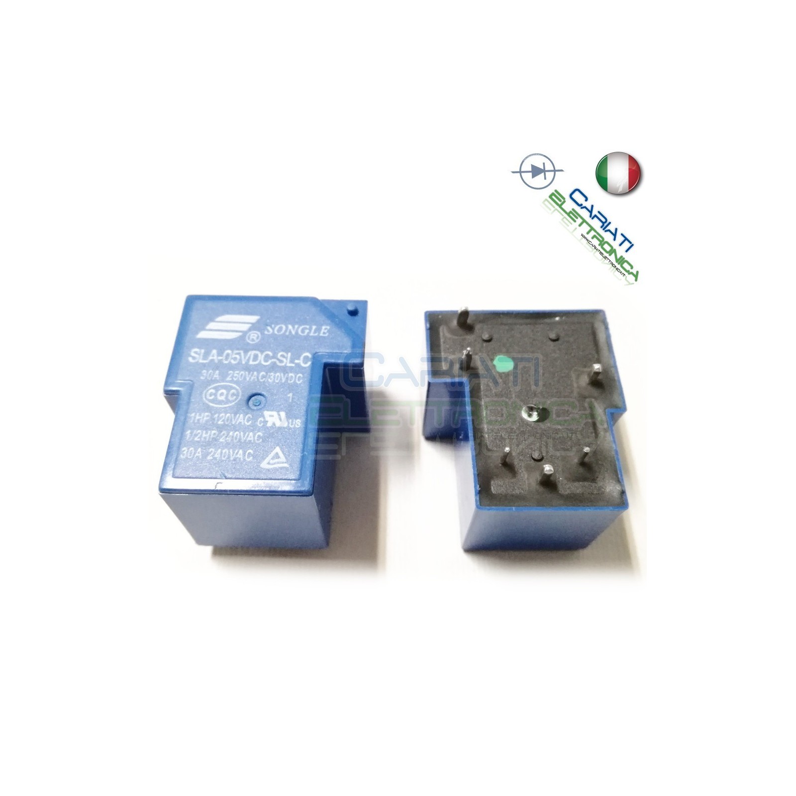 Relay Relè 5V Dc 30A Circuito Stampato Pcb SLA-05VDC-SL-C SLA
