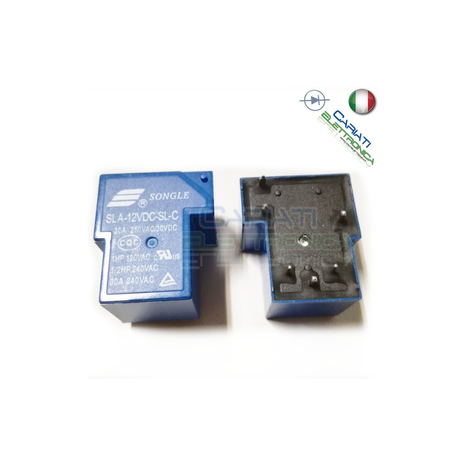 SLA-12VDC-SL-C SLA Relay Relè 12V Dc 30A Circuito Stampato Pcb Songle