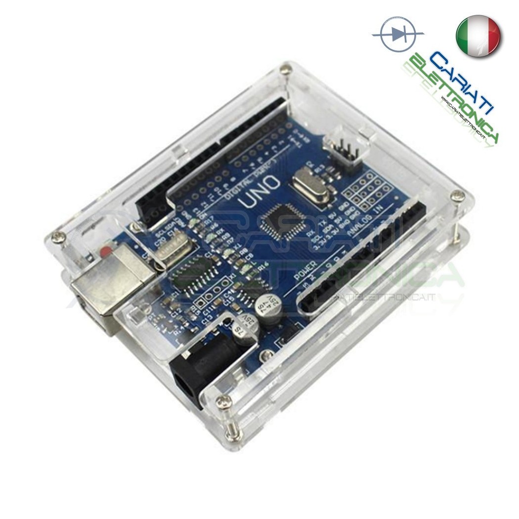 Involucro case scatola contenitore protezione per Arduino UNO BOX