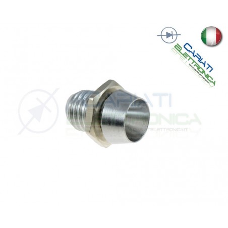 50 PEZZI SUPPORTO PORTA LED 3MM IN METALLO CROMATO
