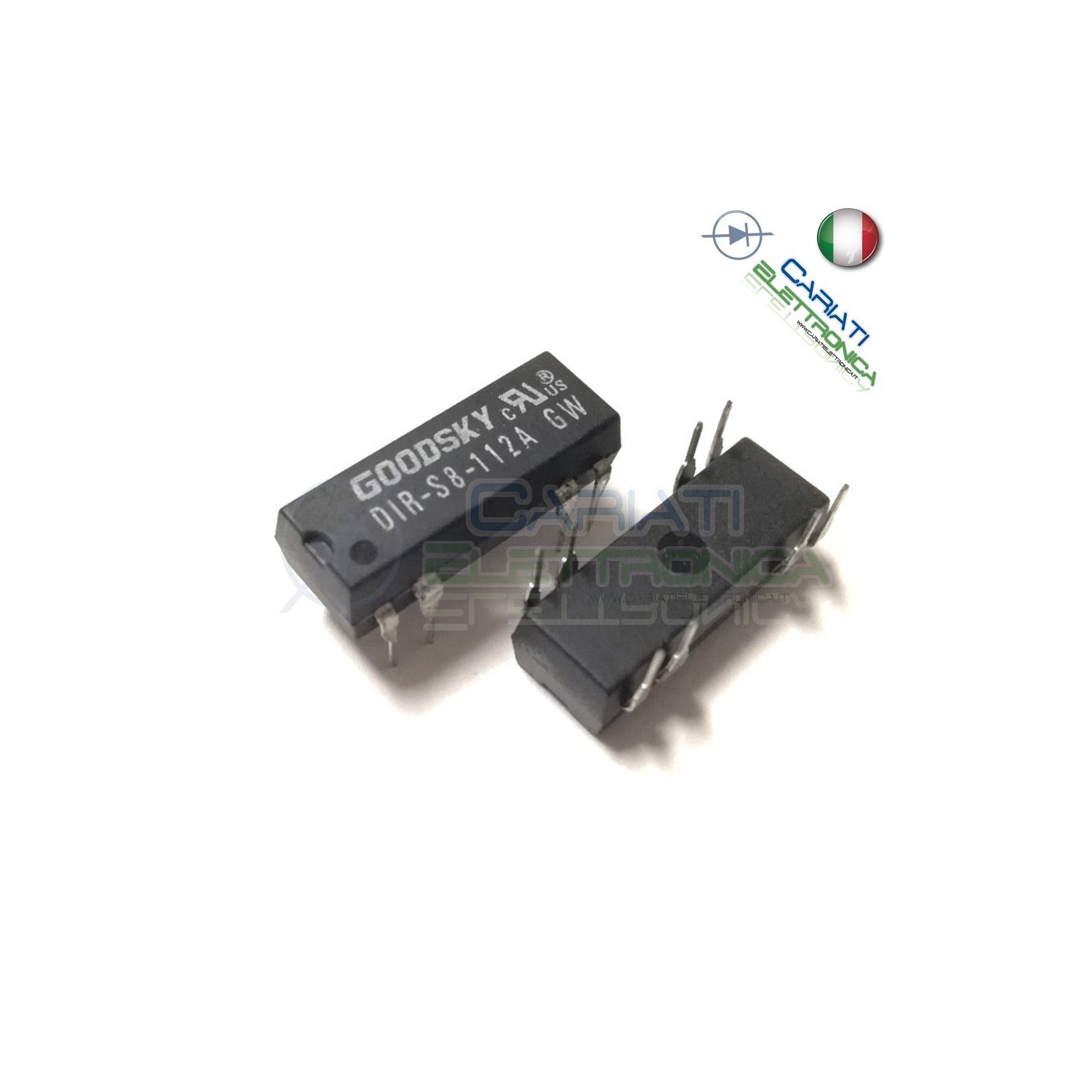 Relay Relè DIP GOODSKY 12V DC 1A Pcb DIR-S8-112A 8 PIN SPST