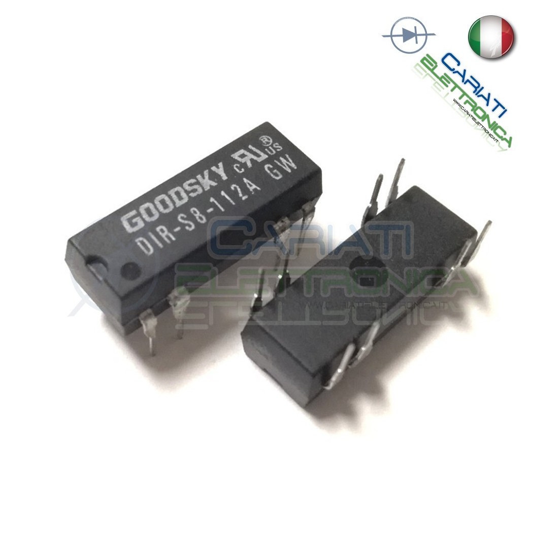 Relay Relè DIP GOODSKY 12V DC 1A Pcb DIR-S8-112A 8 PIN SPST