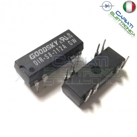 Relay Relè DIP GOODSKY 12V DC 1A Pcb DIR-S8-112A 8 PIN SPST