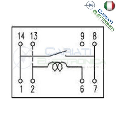 Relay Relè DIP GOODSKY 12V DC 1A Pcb DIR-S8-112A 8 PIN SPST