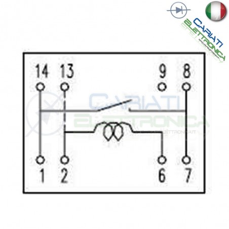 Relay Relè DIP GOODSKY 12V DC 1A Pcb DIR-S8-112A 8 PIN SPST