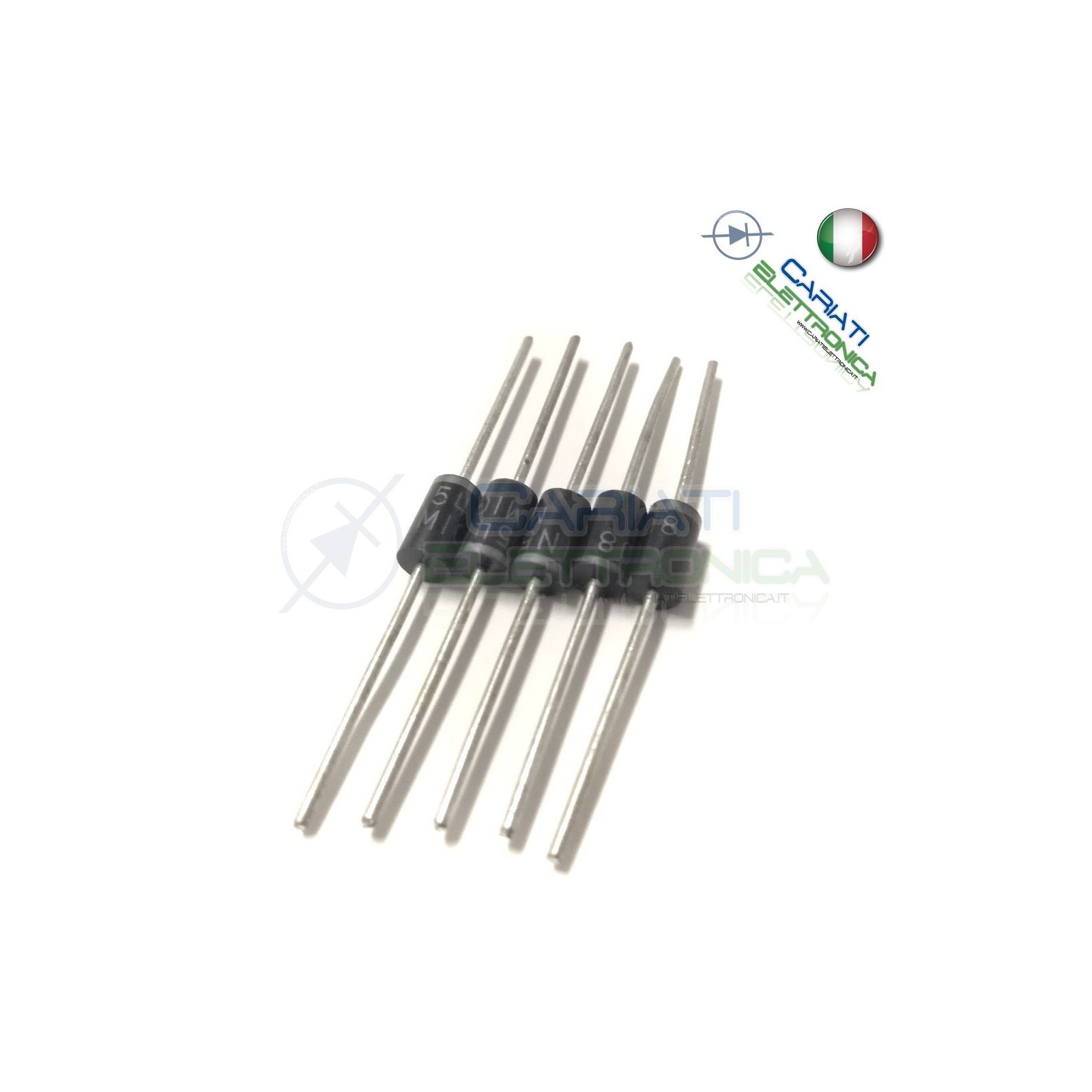 5 PEZZI DIODI DIODO 1N5408 3A 1000V