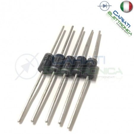 5 PEZZI DIODI DIODO 1N5408 3A 1000V