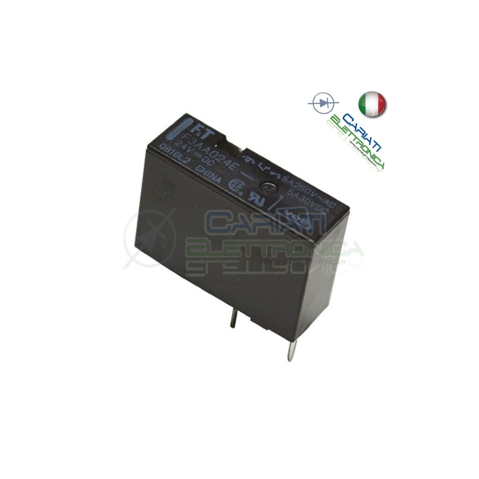 F3AA024E Relay Relè 24V Dc 5A Circuito Stampato Pcb FTR-F3AA024E-HA SPST Takamisawa