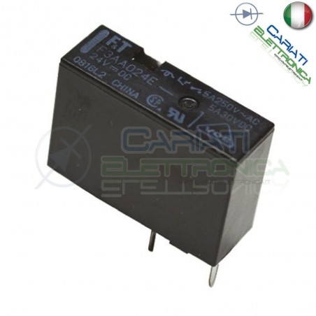Relay Relè 24V Dc 5A Circuito Stampato Pcb F3AA024E FTR-F3AA024E-HA SPSTTakamisawa