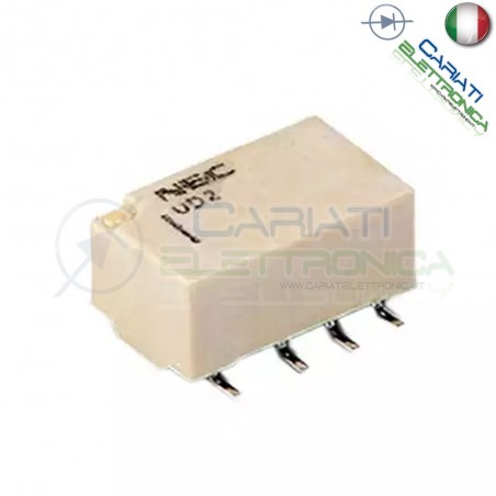 Relay Relè doppio 2 scambio NEC UD2-4.5NU 4.5DC 1A DPDT Generico