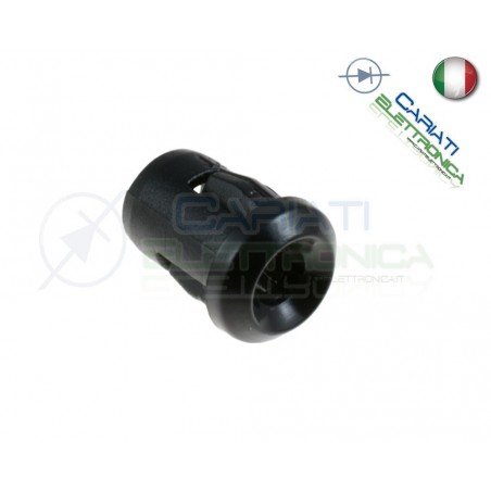 20 PEZZI SUPPORTO PORTA LED 5MM IN ABS PLASTICA NERA