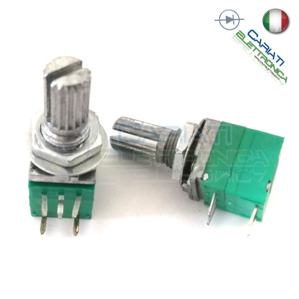 1 Pezzo Potenziometro Lineare 5 Kohm B5K RV097NS 15mm con INTERRUTTOREGenerico