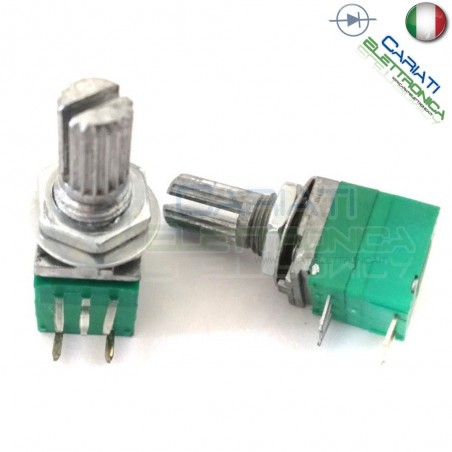 1 Pezzo Potenziometro Lineare 50 Kohm B50K RV097NS 15mm con INTERRUTTORE