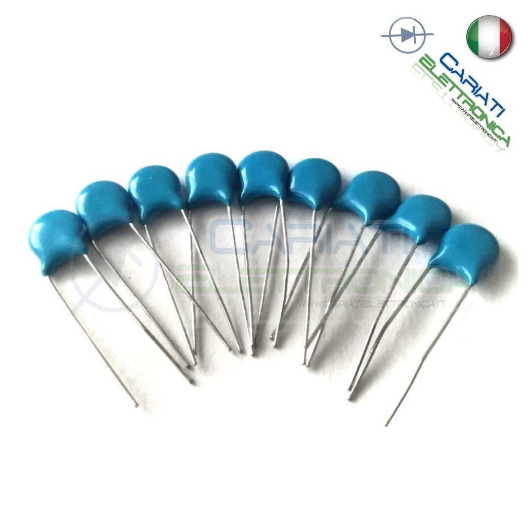 10 PEZZI Condensatore Ceramico a Disco 470 pF 470pF 2KV Passo 5mmGenerico