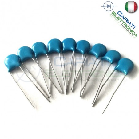 20 PEZZI Condensatore Ceramico a Disco 220 pF 220pF 3KV Passo 5mm