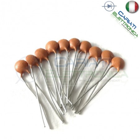 25 PEZZI Condensatore Ceramico a Disco 50V