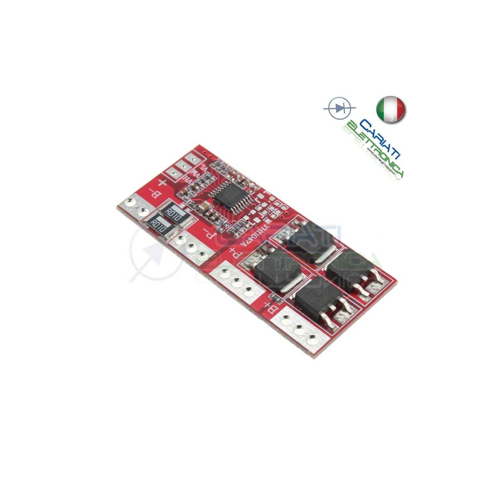 Circuito di protezione per 4 batterie 18650 Litio PCB battery 14.4V 14.8V 16.8V 15AGenerico