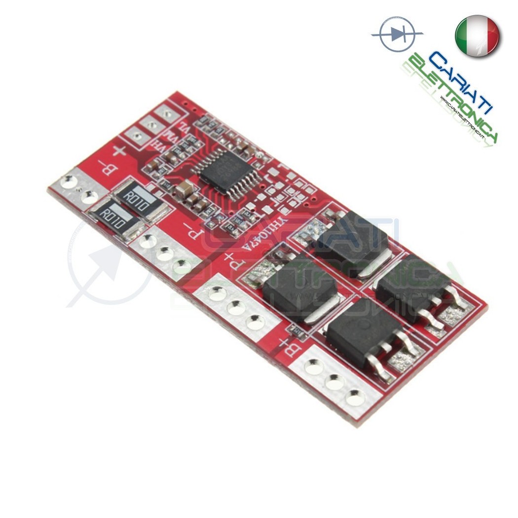 Circuito di protezione per 4 batterie 18650 Litio PCB battery 14.4V 14.8V 16.8V 15AGenerico