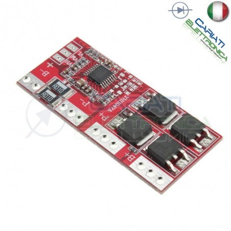 Circuito di protezione per 4 batterie 18650 Litio PCB battery 14.4V 14.8V 16.8V 15AGenerico