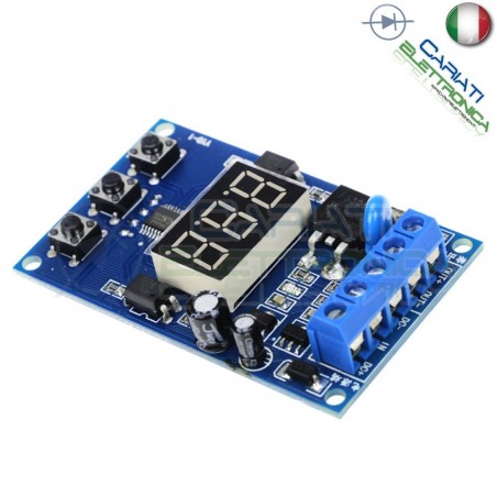 Scheda modulo temporizzatore timer multifunzione MOS 5V 12V 24V 30V con display
