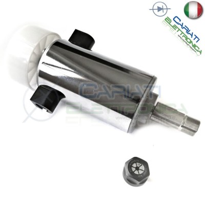 Motore con mandrino ER11 da 300W 12V/48V DC Spindle motor CON SUPPORTO