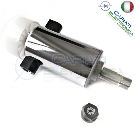 Motore con mandrino ER11 da 300W 12V/48V DC Spindle motor CON SUPPORTO