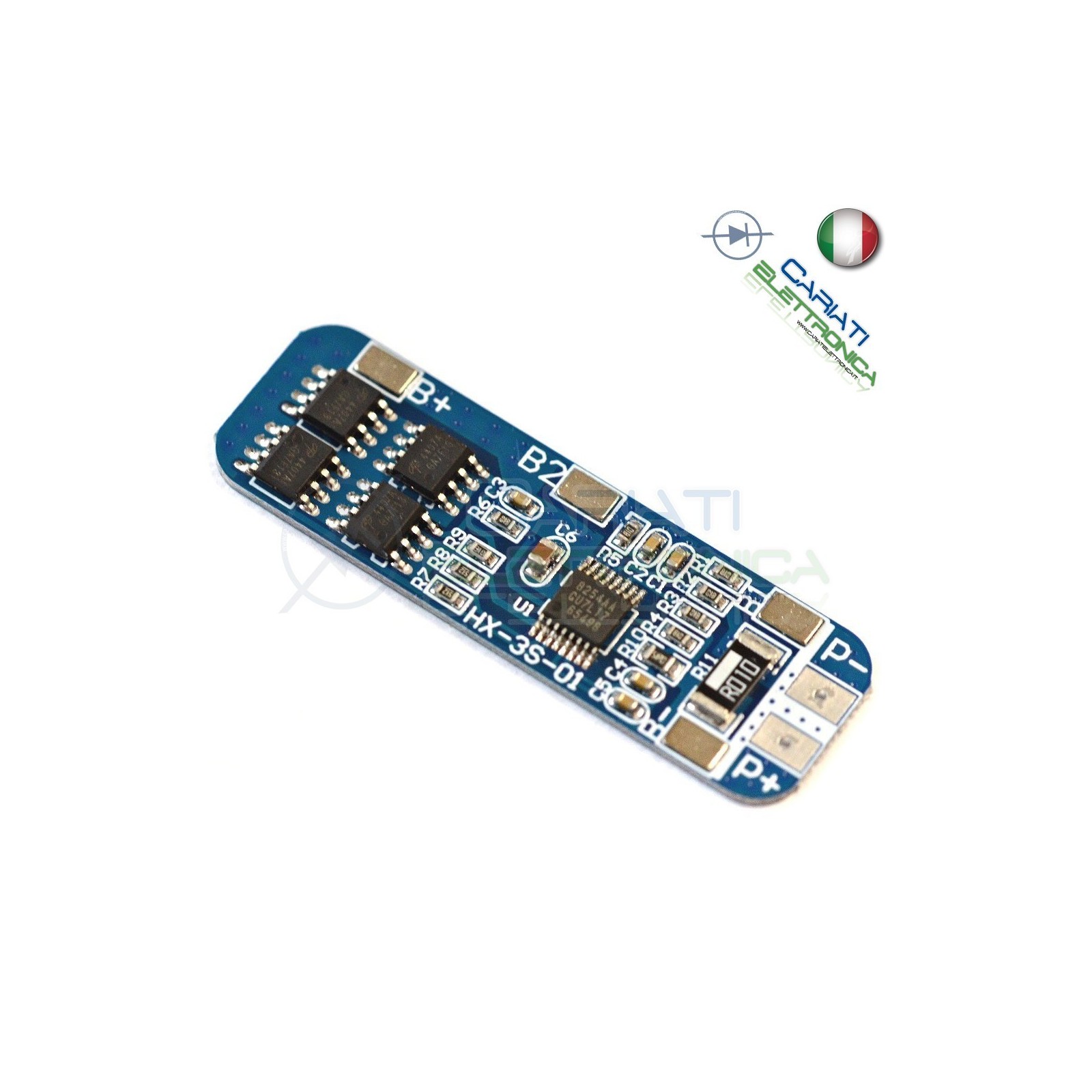 Circuito di protezione per 3 batterie 18650 Litio Li-ion PCB battery 12.6V 5AGenerico
