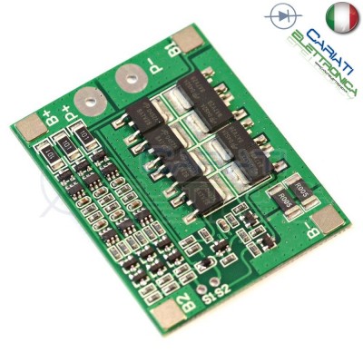 Bms 3 battery 18650 11.1V 25A for Litio Li-ion PCB batteryGenerico