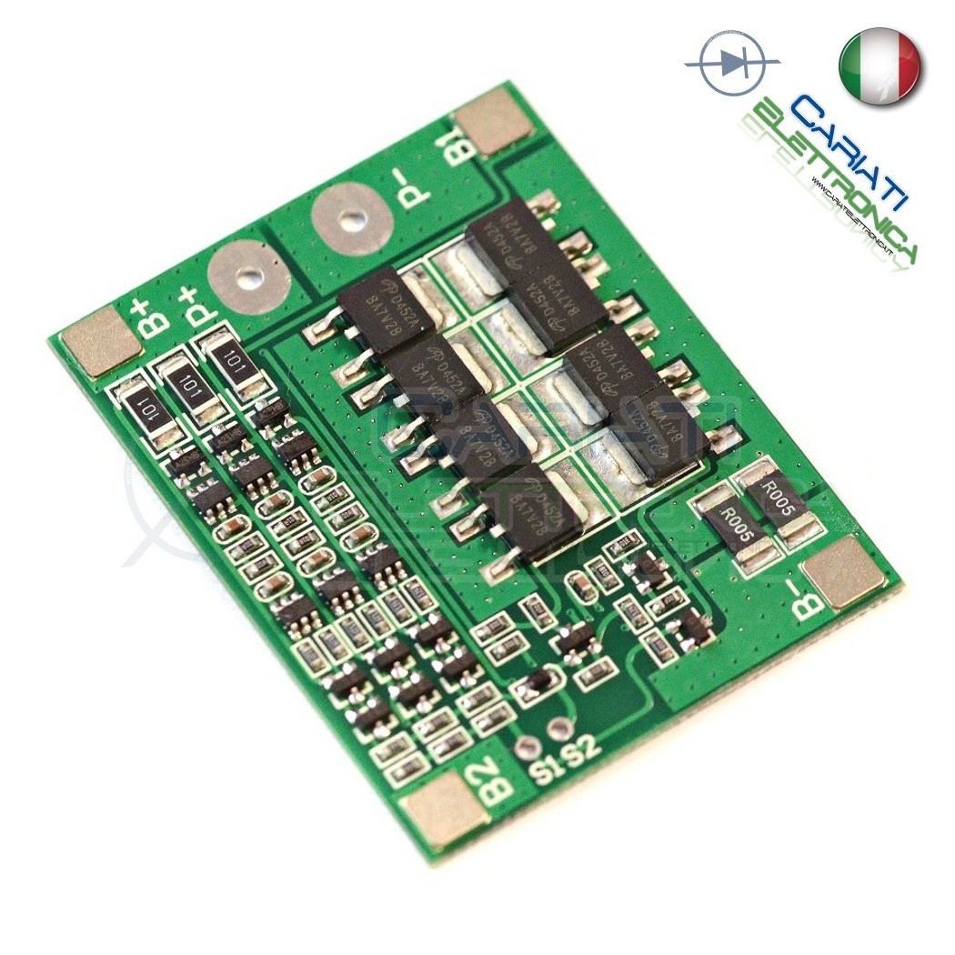 Bms 3 batterie 11.1V 25A Circuito di protezione per Litio Li-ion PCB battery Generico