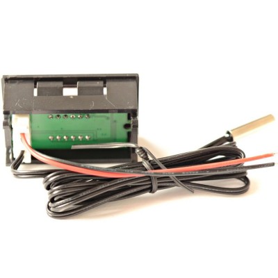 DISPLAY TERMOMETRO DIGITALE da PANNELLO LED VERDE -20 a +100℃ NTC DC