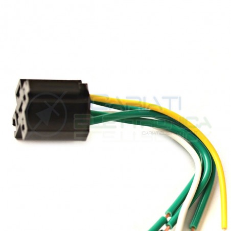 Zoccolo per relè relay 5 pin 40A Auto Camper lunghezza cavi 13cm