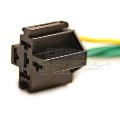 Zoccolo per relè relay 5 pin 40A Auto Camper lunghezza cavi 13cm