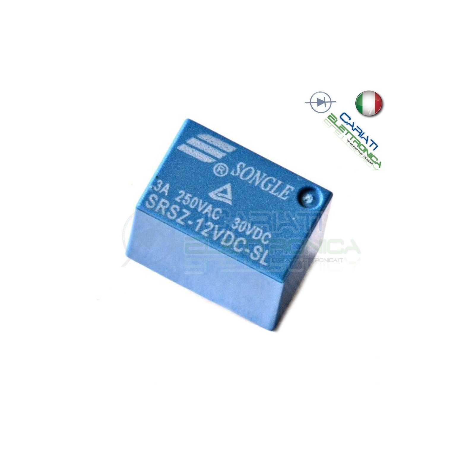 SRSZ-05VDC-SH Relay Relè 5V Dc 3A Circuito Stampato Pcb 1 Scambio SRSZ