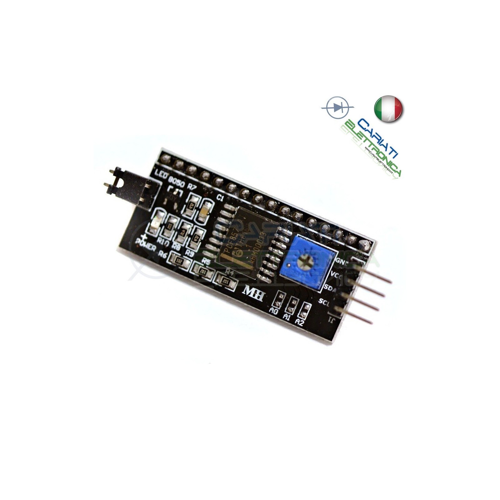 Interfaccia I2C per display LCD 16x2 HD44780 per ArduinoGenerico