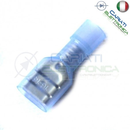 10 PEZZI Faston Femmina 6,35 con Guaina