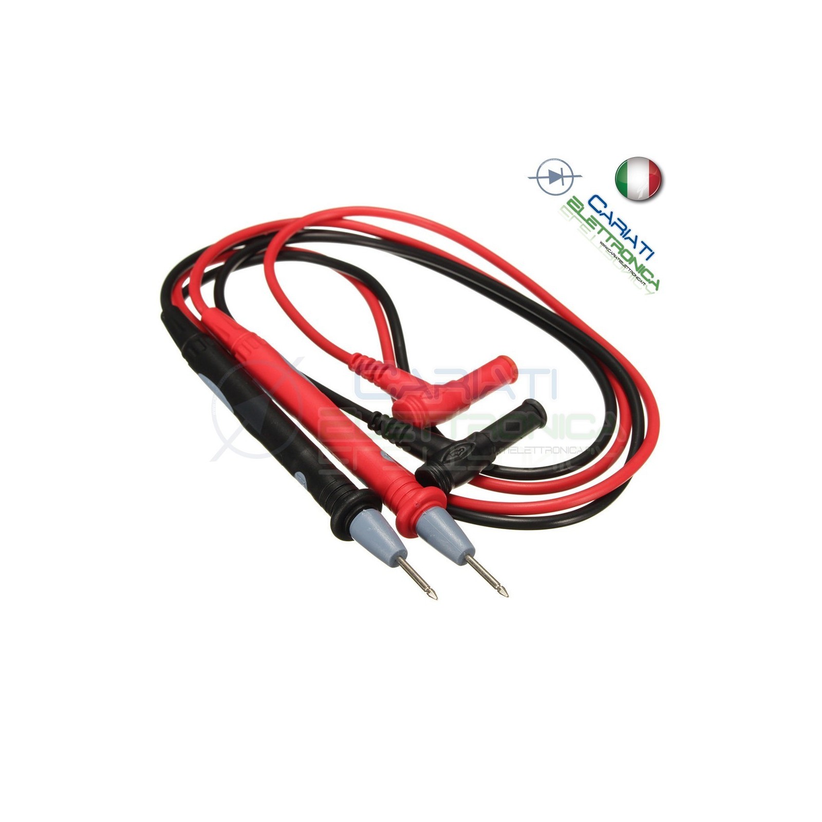 Puntali Cavi per Tester CAT II 1000V 10A Multimetro