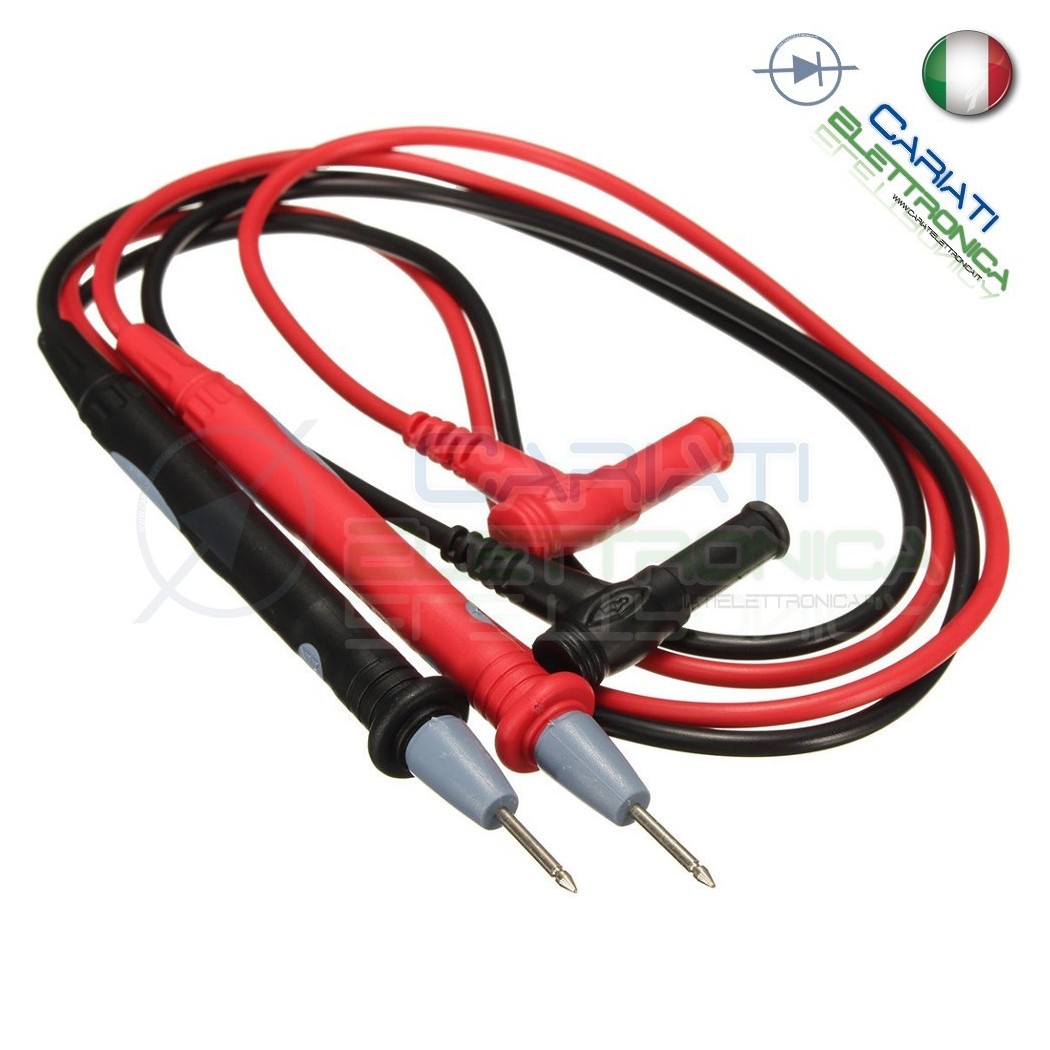 Puntali Cavi per Tester CAT III 1000V 20A Multimetro