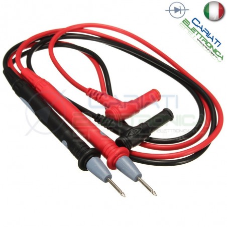 Puntali Cavi per Tester CAT II 1000V 10A Multimetro
