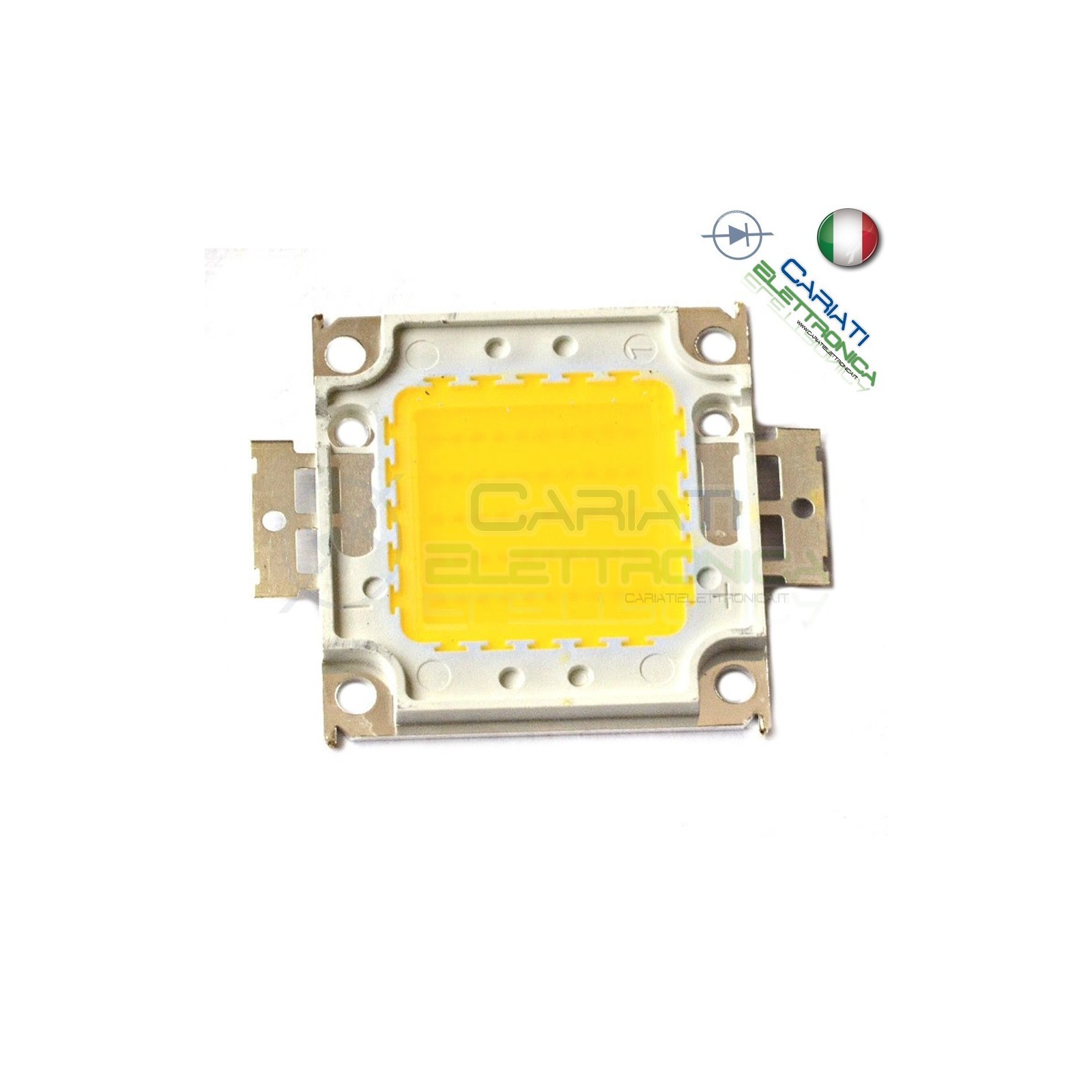 Chip power LED 50W Bianco Caldo 3000K alta Luminosità ricambio faro
