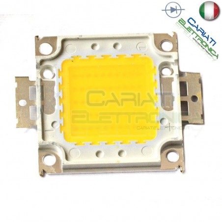 Chip power LED 50W Bianco Caldo 3000K alta Luminosità ricambio faro