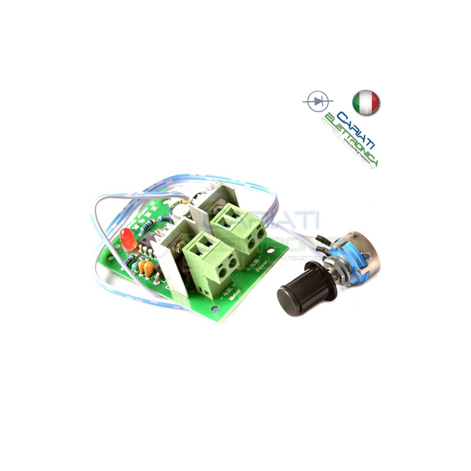 PWM Driver Motore Dimmer REGOLATORE di velocità giri 5A 10A 12V max 36V