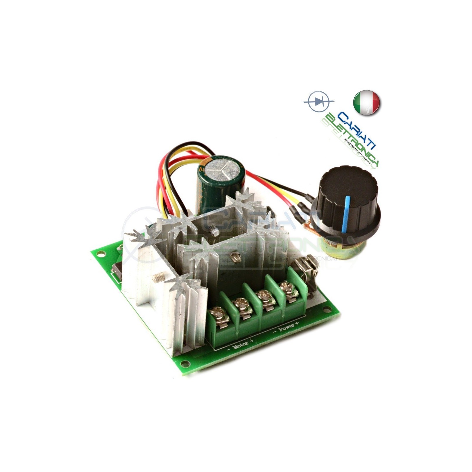 PWM Driver Motore Dimmer REGOLATORE di velocità giri 15A 6V 12V max 90VGenerico