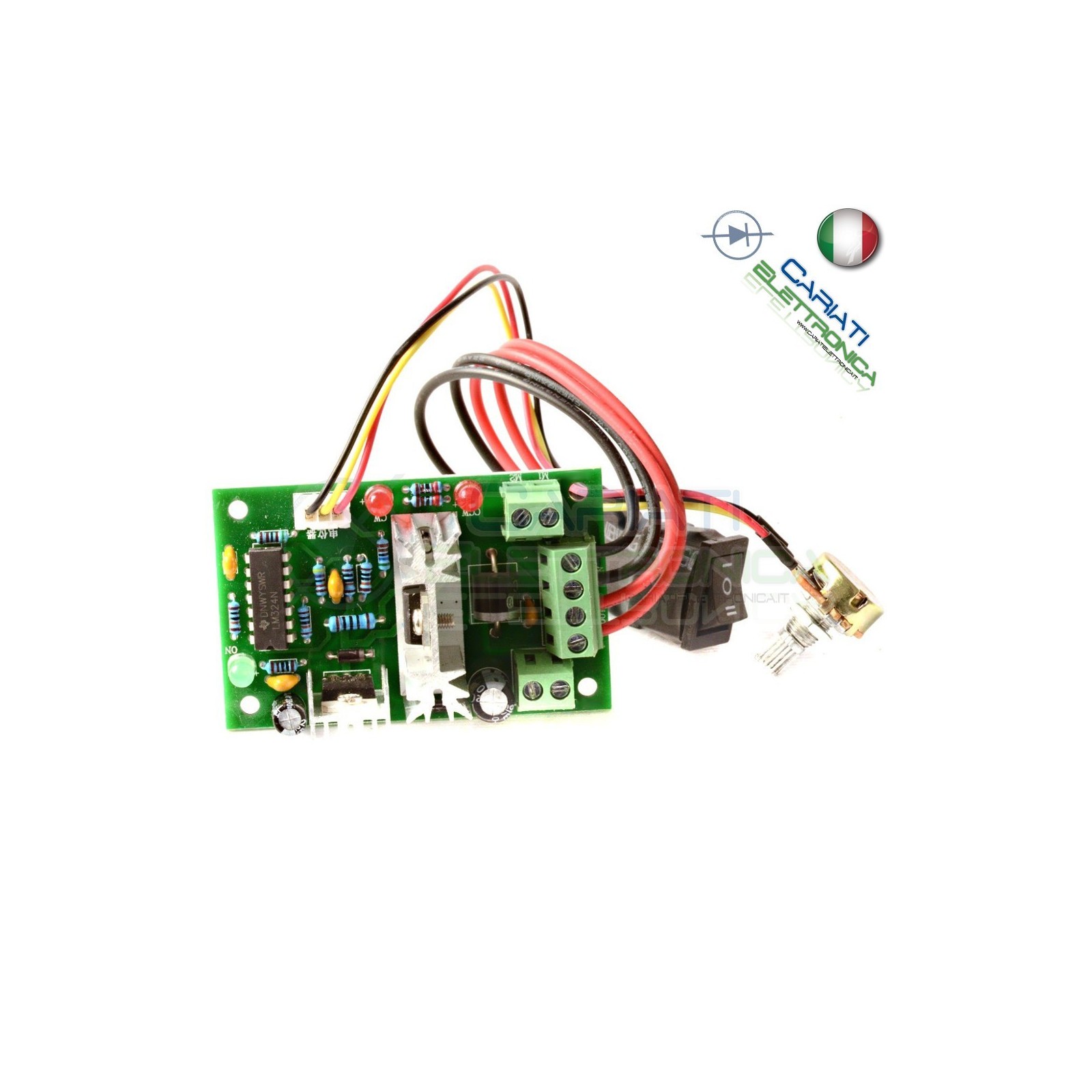 PWM Driver Motore Dimmer REGOLATORE di velocità giri 3A 12V 24V 36V Generico